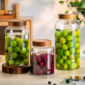 高档青梅泡酒玻璃瓶家用密封泡酒罐杨梅果酒专用酿酒瓶空瓶酒坛子