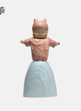 稀奇艺术瞿广慈作品《上帝保佑你》人物雕塑桌面摆件艺术