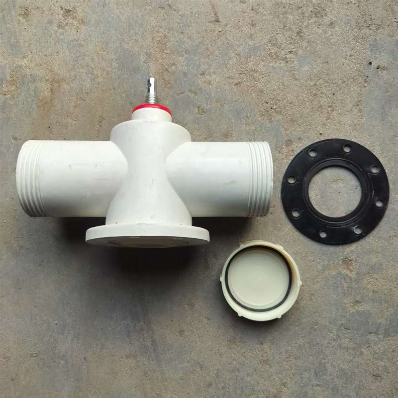 农田灌溉出水口一拖二玻璃钢出水口一分二双向出水口110 125