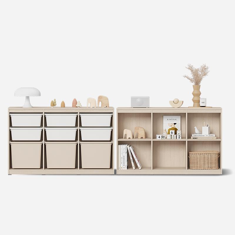 HANSSEM汉森儿童实木玩具收纳柜北欧书柜储物架收纳婴儿喂养台