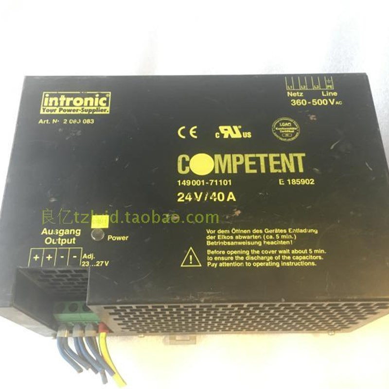 拆机二手 INTRONIC COMPETENT 三相380V输入 24V40A 电源 2080083