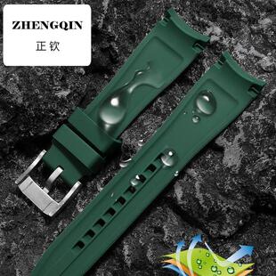 适配卡西欧剑鱼手表带MDV-106 MTP-VD01橡硅胶表链配件男配件22mm