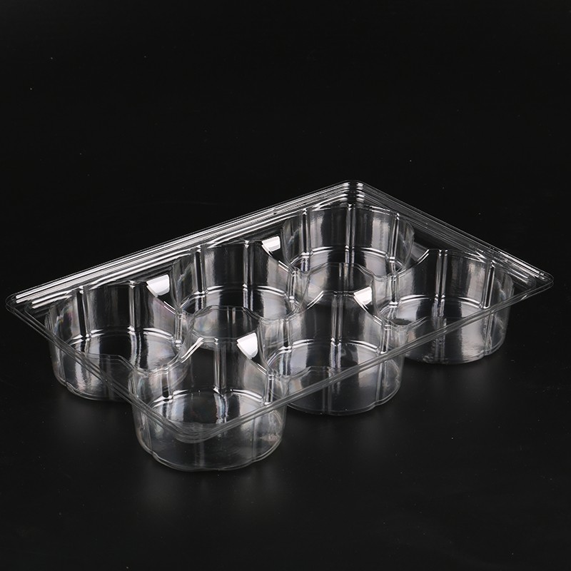 六格月饼托100只塑料托盘中秋月饼内托糯米糍艾草青团麻糬内衬托