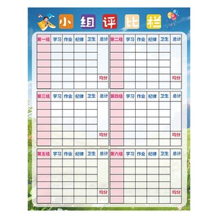 你追我赶班级小组评比栏墙贴光荣红榜积分表背景文化墙壁贴画纸
