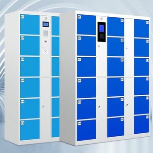 商场电子条码存包柜储物柜超市寄存柜刷卡人脸识别员工智能储物柜