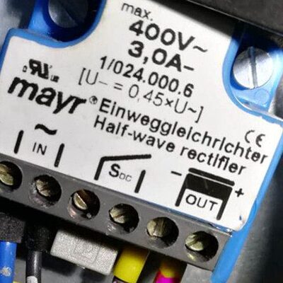 国产替代MAYR（1/024.000.6）400V/3A 电机抱闸刹车整流器 整流块