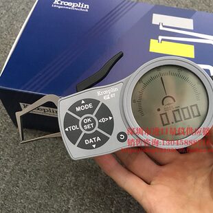 进口德国Kroeplin壁厚卡规 K1R10S 0-10 管壁厚度 管件厚度尺