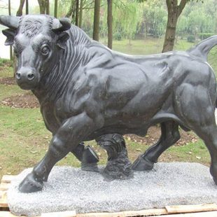 石雕动物华尔街牛户外广场牛气冲天摆件开荒牛耕地牛动物石雕牛