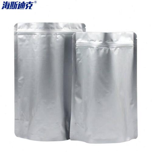 海斯迪克HKZ-141铝箔自立式自封袋密封袋30*42+6(圆角)50个