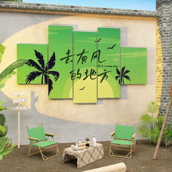 网红民宿墙面装饰氛围布置旅行农村小庭院房间室户外打卡拍照造景,家居饰品,文化墙贴,淘宝优惠券,粉丝福利购,淘宝优惠卷