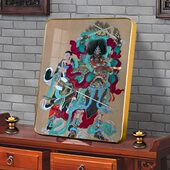 人物装 天蓬元 帅画像挂画相框摆台结缘北极四圣中式 饰墙画摆件高清