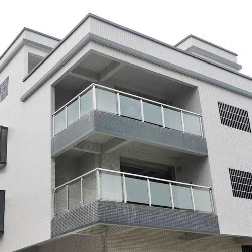 不锈钢楼梯扶手钢化玻璃阳台护栏自装室内家用简约轻奢平台栏杆