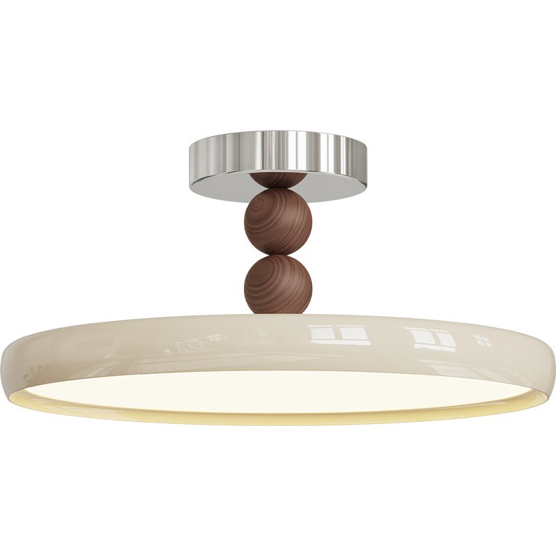 卧室灯吸顶灯中古奶油风复古飞碟主卧灯现代简约创意个性书房灯具