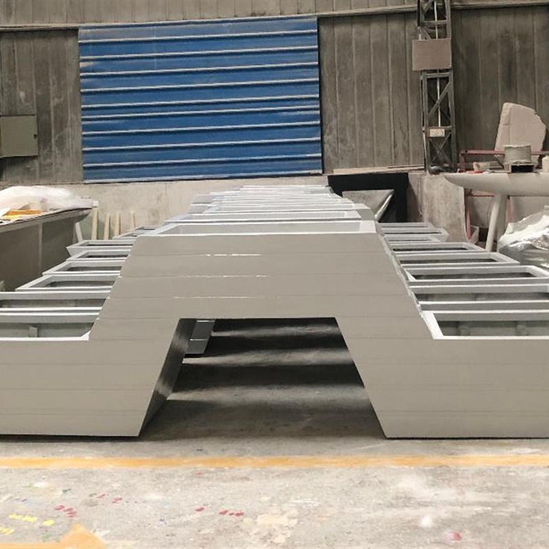 玻璃钢花箱户外市政移动种植池商业街隔断花槽广场花盆组合大花器