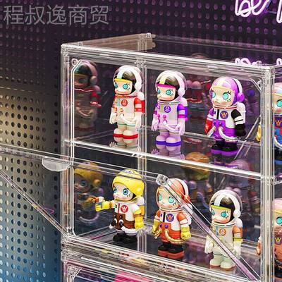 定制盲盒多层NTY纳展示盒乐高手办模型展收纳示透泡泡玛特手办明