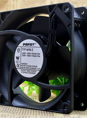 德国 PAPST TYP 4656 Z 12CM 230V 19W 全金属 耐高温 散热风扇