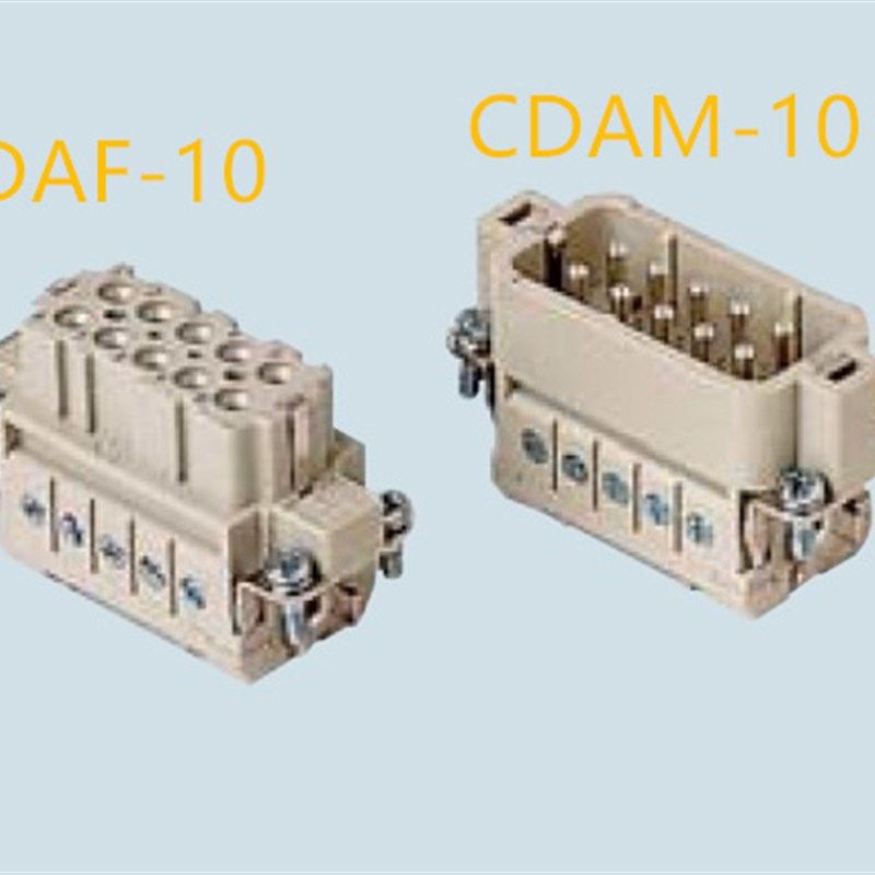 ILME连接器CDAF-10母芯CDAM-10公芯16A/250V意大利十针原装全新