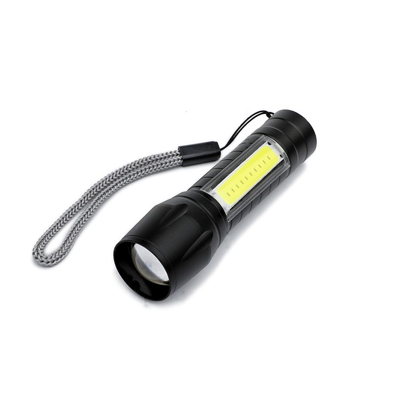 户外骑行手电筒 强光充电超亮防水多功能远射户外家用便携led迷你