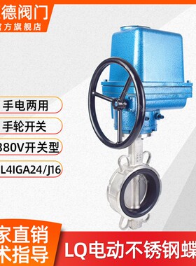 LQ阀门电动装置电动不锈钢304对夹中线蝶阀阀门LQ 10 20 40 80 -1