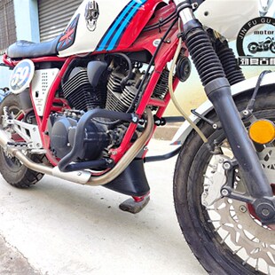 适用于龙嘉V咖250改装下导流罩底罩 LJ250-V发动机车架下部机罩