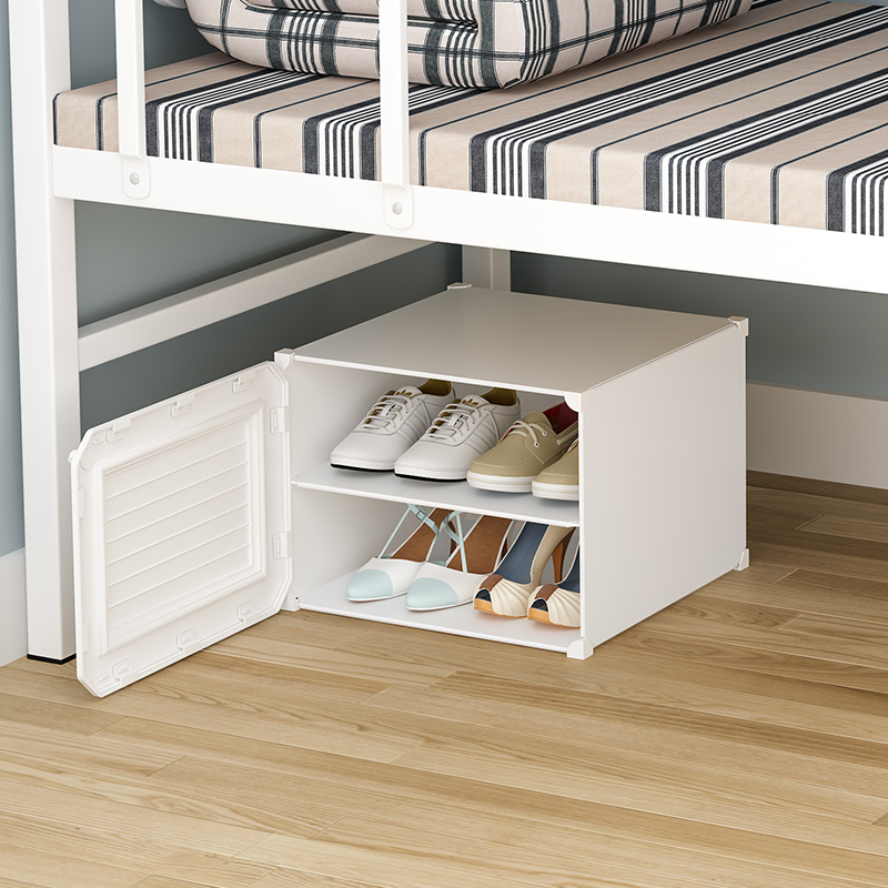 大学生宿舍床底简易鞋盒2021新款寝室鞋子防尘多层收纳经济型鞋柜