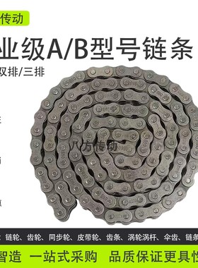 工业传动链条短节距滚子3456分1寸06B08B10A12A16A20A24A单双排链