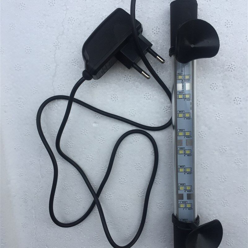 LED节能防水灯管T6防水小型水族箱照明灯鱼缸水草七彩龙鱼灯夜灯