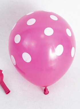 跨境彩色波点气球k创意乳胶气球派对装饰布置用品加厚Balloons