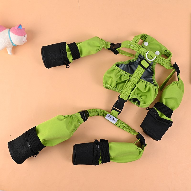 宠物衣服狗防h脏腿套比熊泰迪博美四脚衣服防水不脏脚护腿套