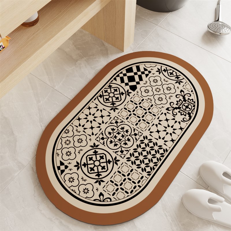 浴室卫生间地垫吸水耐脏防滑x速干防摔硅藻泥地垫厕所门口地垫地
