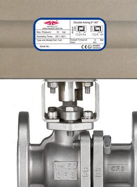台湾WYECO伟允气动截止阀CO8GS SIZE:100 FC250介质蒸汽
