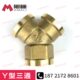 纯铜加厚Y型墙角立体内丝三通4分水管接头铜配件DN15内牙斜三通