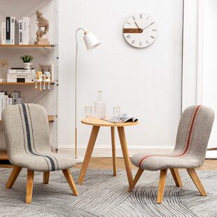 布艺小椅子家用靠背矮款大人房间卧室客厅网红小凳子软座结实耐用