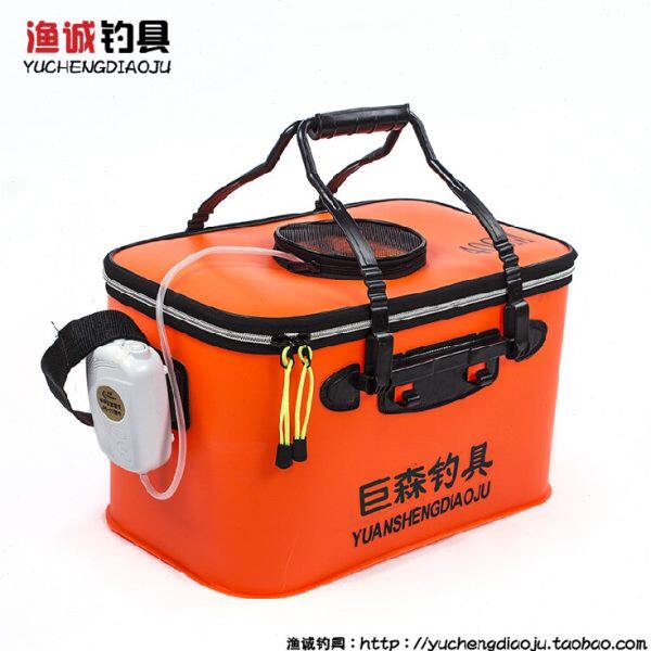 EVA加厚折叠钓鱼桶鱼护桶活鱼桶钓箱装鱼箱养鱼水桶水箱渔具