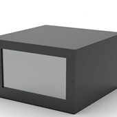 浦美200 铝合金型材壳体电源转换器金属外壳仪器机箱 120一体式