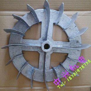 CZR离心式鼓风机配件铝叶轮 风叶 上海2.2KW内径18/20 外径305mm