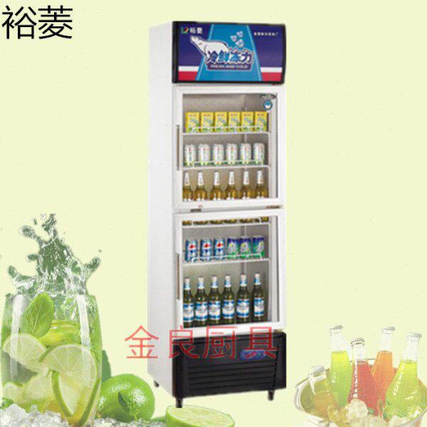 金菱 G360L2双门冷藏玻璃展示柜商用直冷单温立式饮料保鲜柜直销