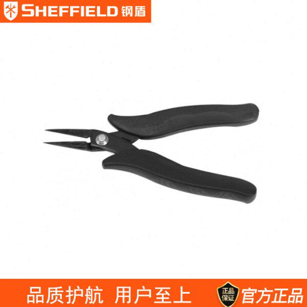钢盾S170004双重防静电手柄尖嘴钳5寸偏嘴钳斜口剪偏口钳电工子钳