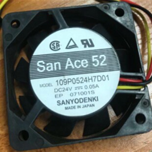 109P0524H7D01 5CM 5015 原装 0.05A 三洋 24V 设备散热风扇 Sanyo