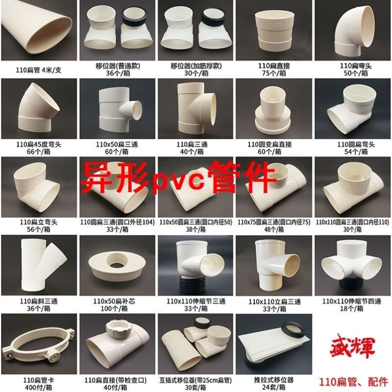 异形pvc管件pvc110排水扁管配件圆转扁变异径三通弯头直接化妆室,农用物资,苗木固定器/支撑器,淘宝优惠券,粉丝福利购,淘宝优惠卷