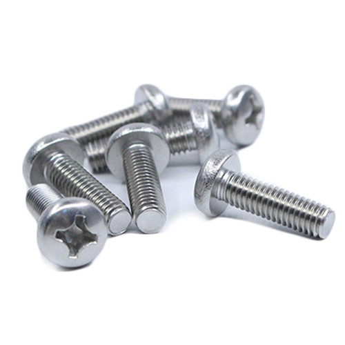 【M1.6】304不锈钢十字盘头螺丝圆头十字螺钉圆形机牙螺丝钉GB818