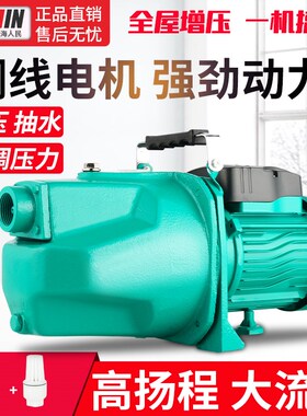 上海人民喷射泵全自动吸水自吸泵高扬程增压泵家用220V井水抽水泵