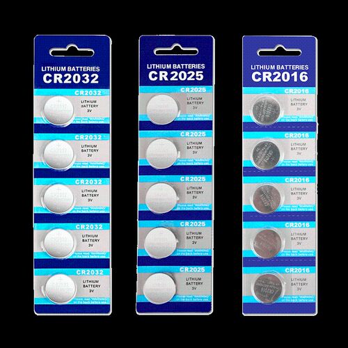 科寻纽扣电池CR2032 2025 2016锂电池3V遥控器5粒通用圆形扣电池
