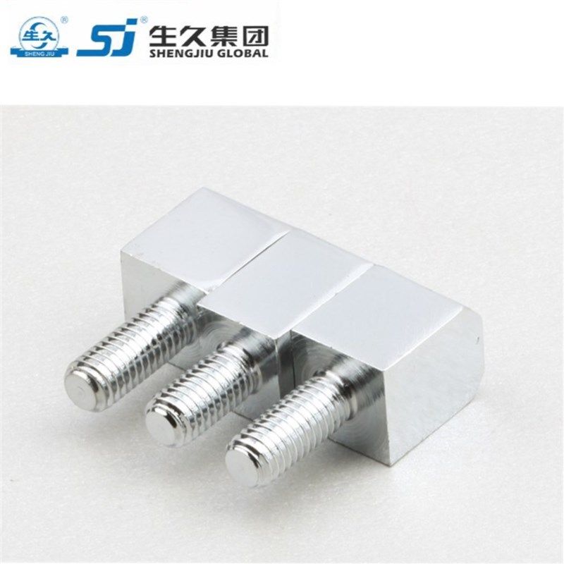 生久柜锁CL206-3镀亮光铬 镀铬 黑色铰链 锌合金合页配电箱柜铰链