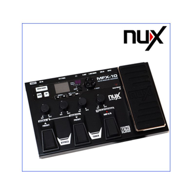 旋转七天琴行 NUX MFX-10电吉他综合效果器吉它数字合成效果器