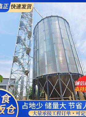 00吨粮食钢板仓农场用货源出品防腐耐用成本低