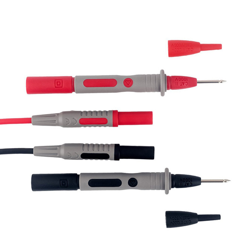 厂家直销万用表表笔4mm香蕉插孔多功能测试探头汽修无损刺破探针