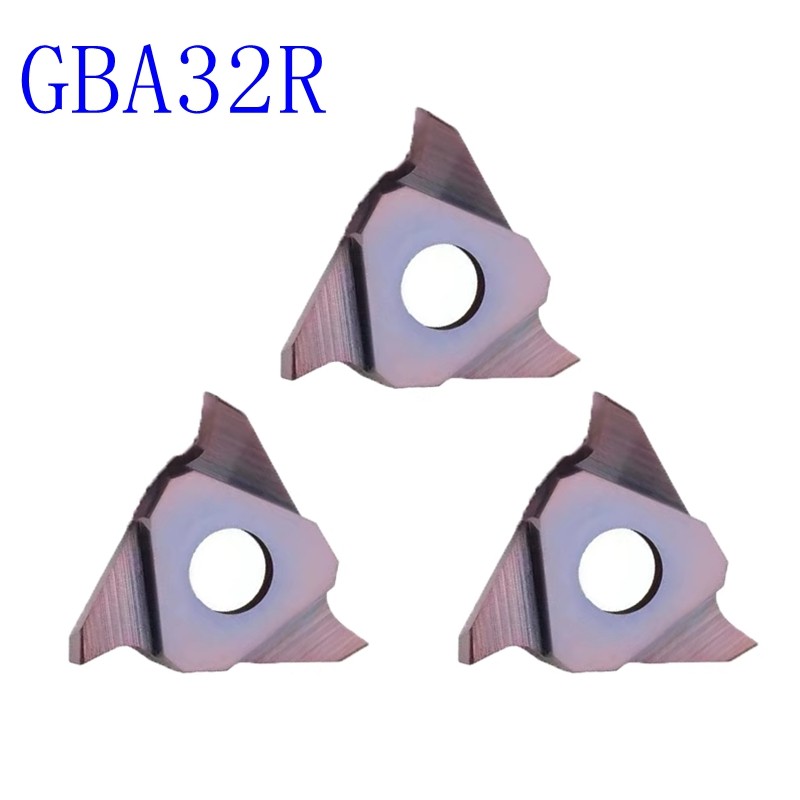 三角形三头立装卡簧槽刀片GBA32R100不锈钢钢件刀粒100浅槽刀片