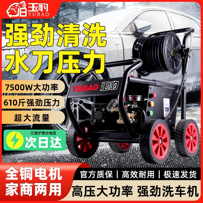 高压洗车机220V商用养殖场专用大功率清洗机水枪强力工业级抢水泵
