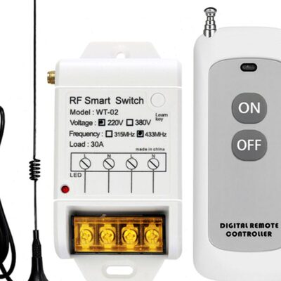 AK-WT-02-03 220V 12V-48V无线遥控开关 灯具 水泵 电机远程遥控